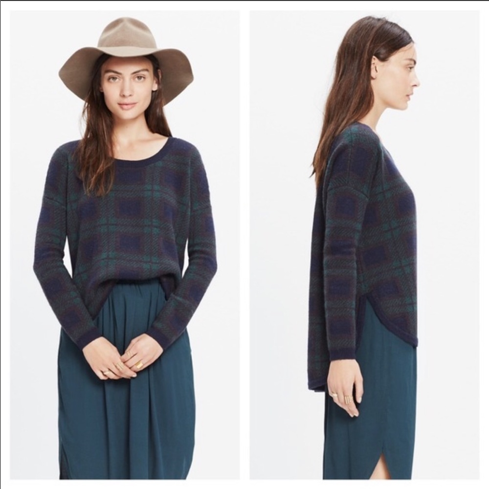 Madewell Tartan Plaid Sweater